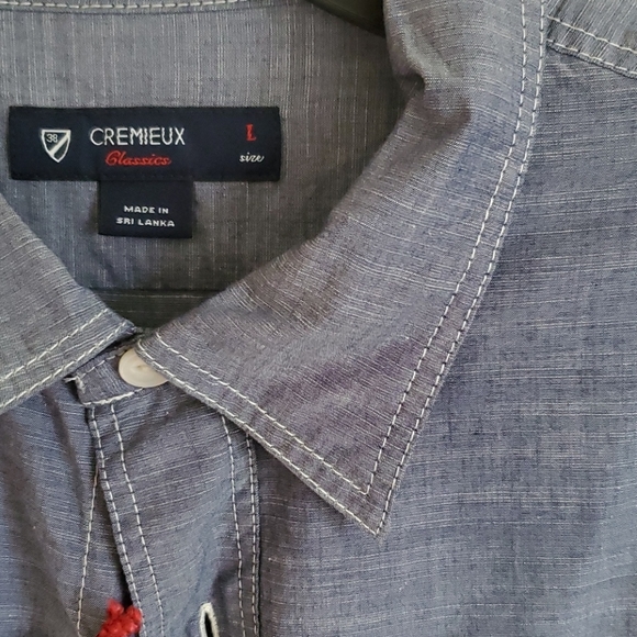 NWT Lg. Cremieux chambray shirt - Picture 2 of 3